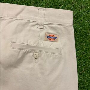 Cream Dickies loose fit cargo pants